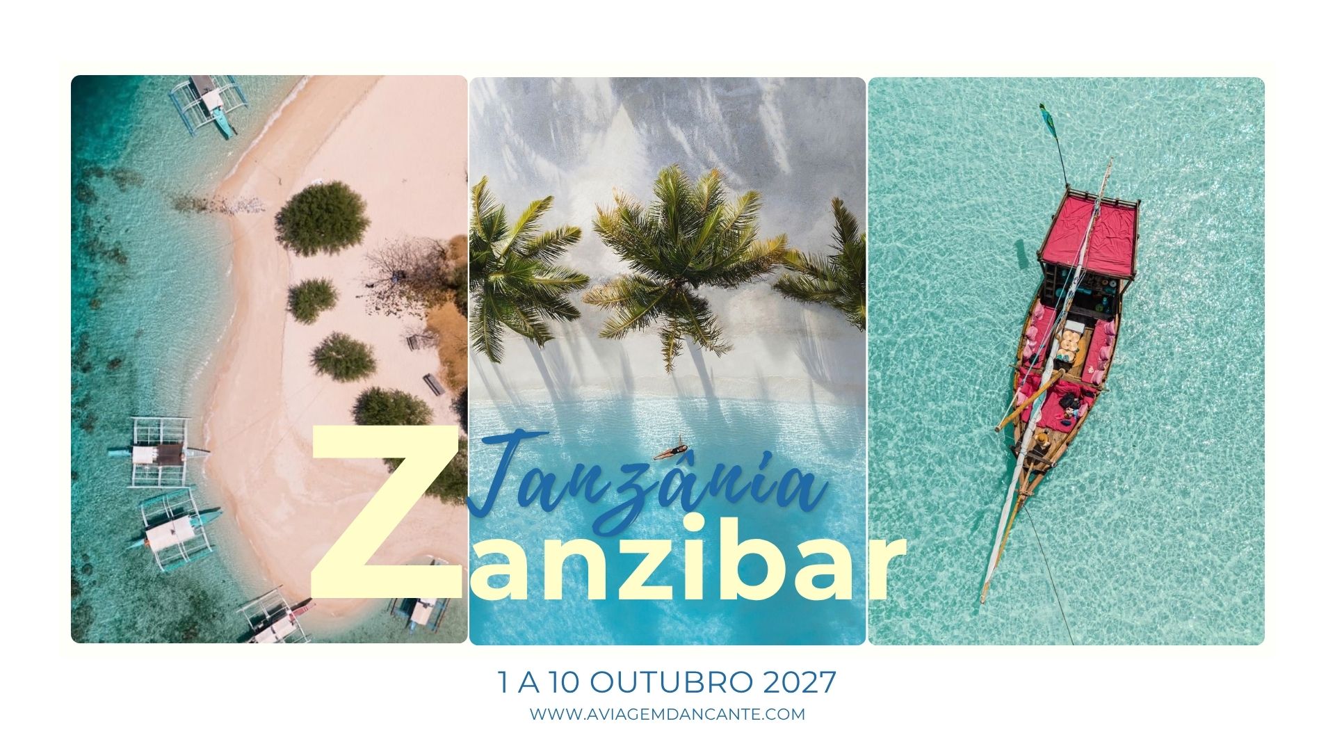 Cartaz original da viagem à Tanzânia e Zanzibar de A Viagem Dançante
